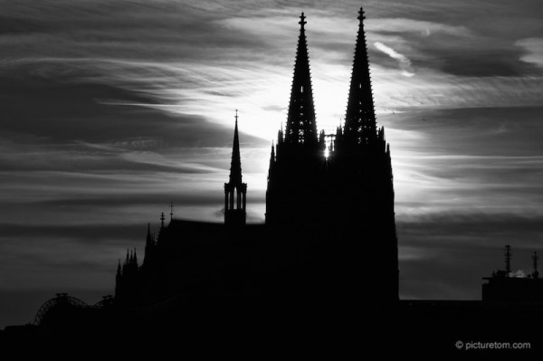 Sonnenuntergang kölner dom